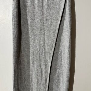 Bordeaux Elegant Heather Gray Pencil Skirt